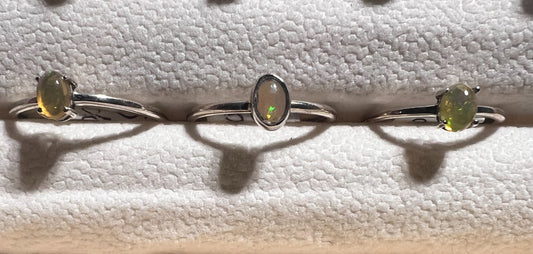 Ethiopian opal ring