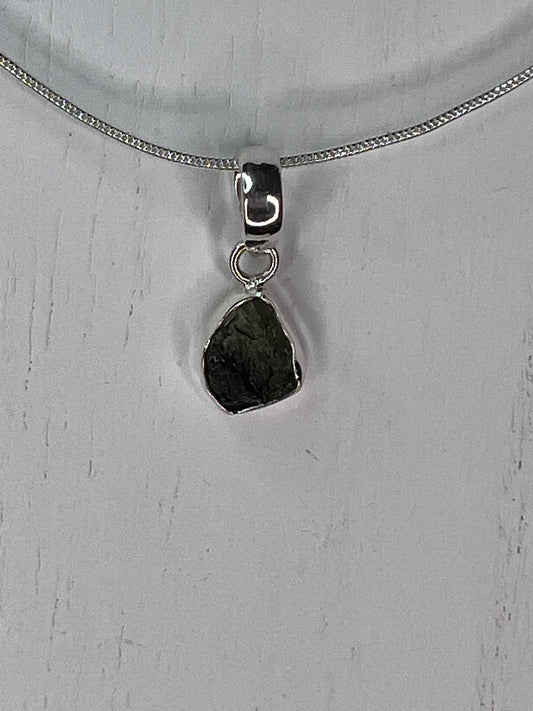 Moldavite pendant