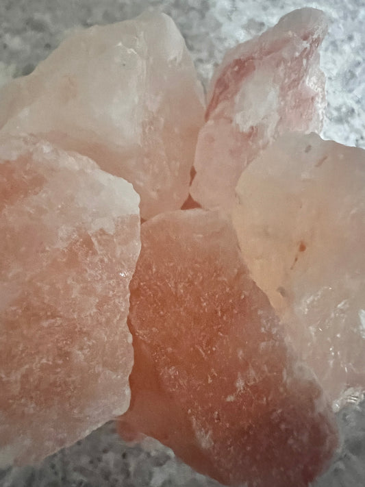 Pink Himalayan natural raw stone