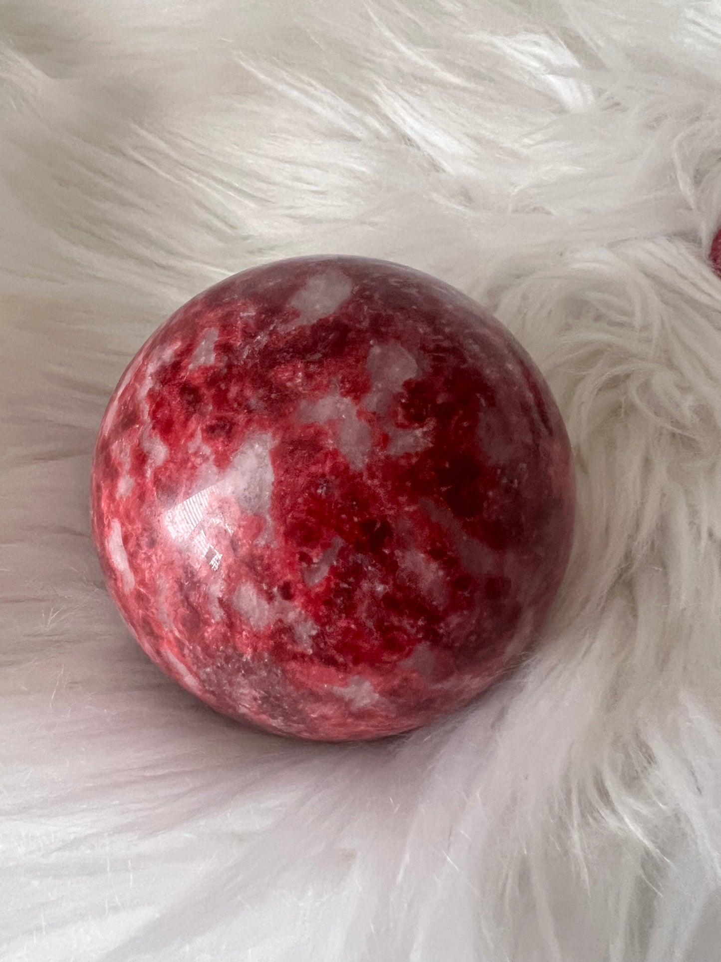 Rare Thulite Sphere