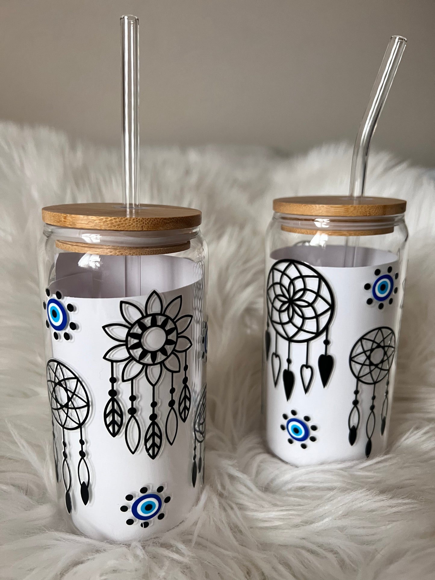 Evil eye dream catcher cup