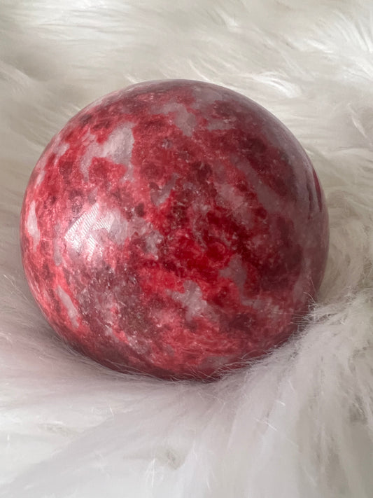 Rare Thulite Sphere