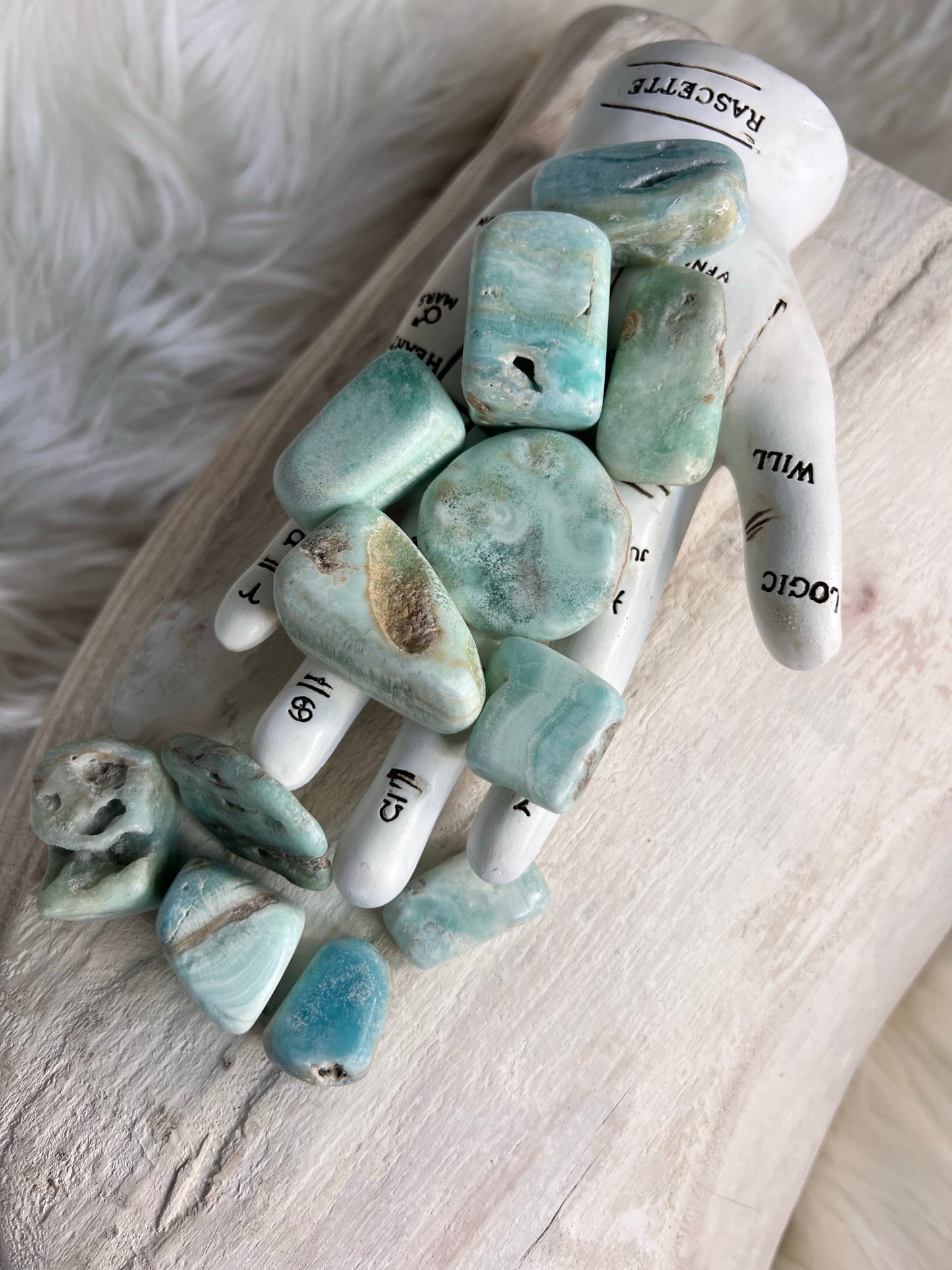 Blue Aragonite Tumble