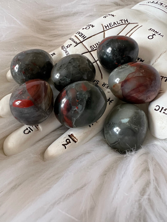 African Bloodstone Tumbled Gem
