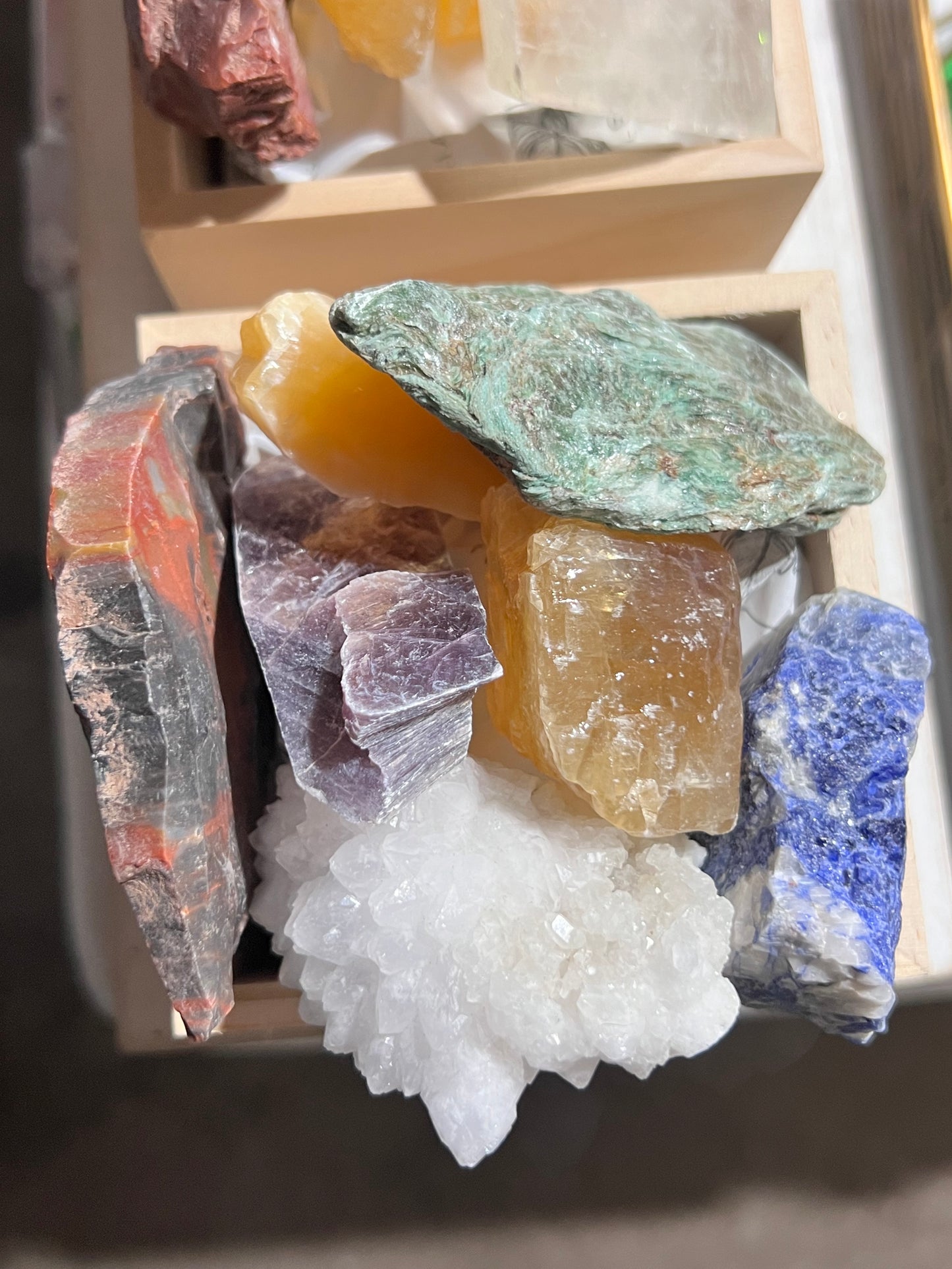 7 chakra raw crystal bundle