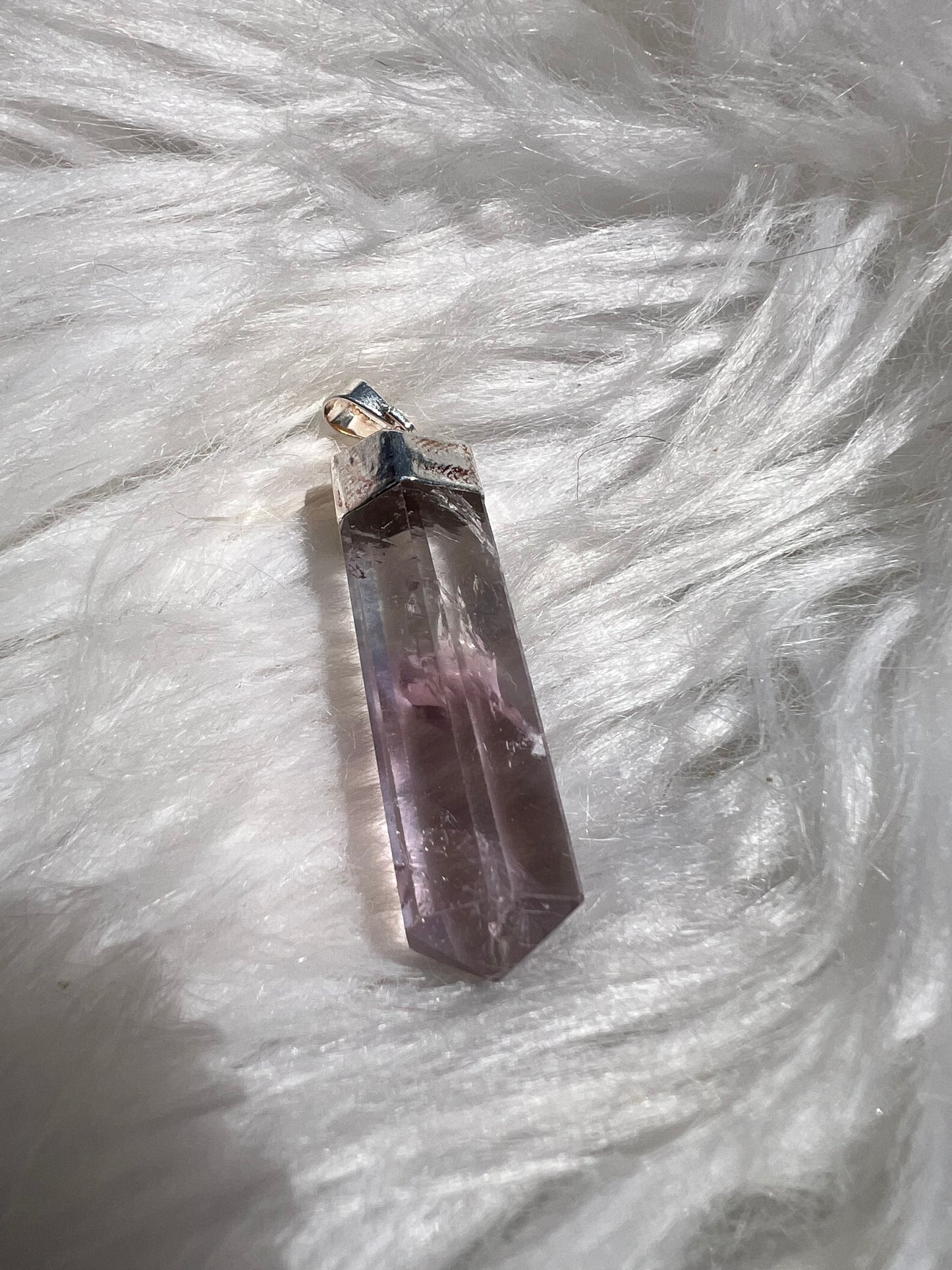 Amethyst polished point pendant