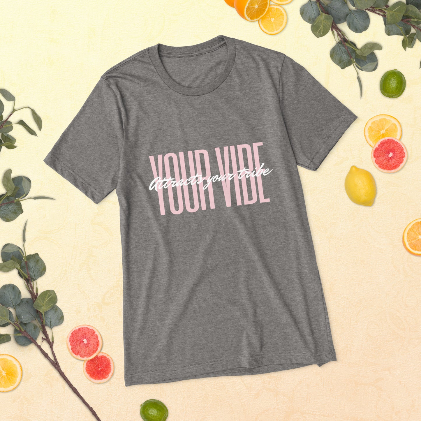 your vibe attracts your tribe Short sleeve t-shirt