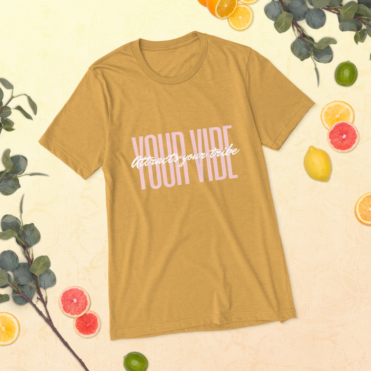 your vibe attracts your tribe Short sleeve t-shirt