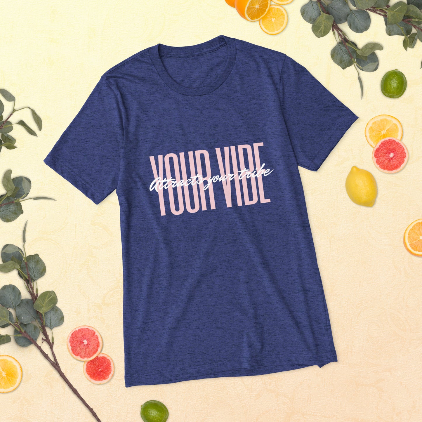 your vibe attracts your tribe Short sleeve t-shirt