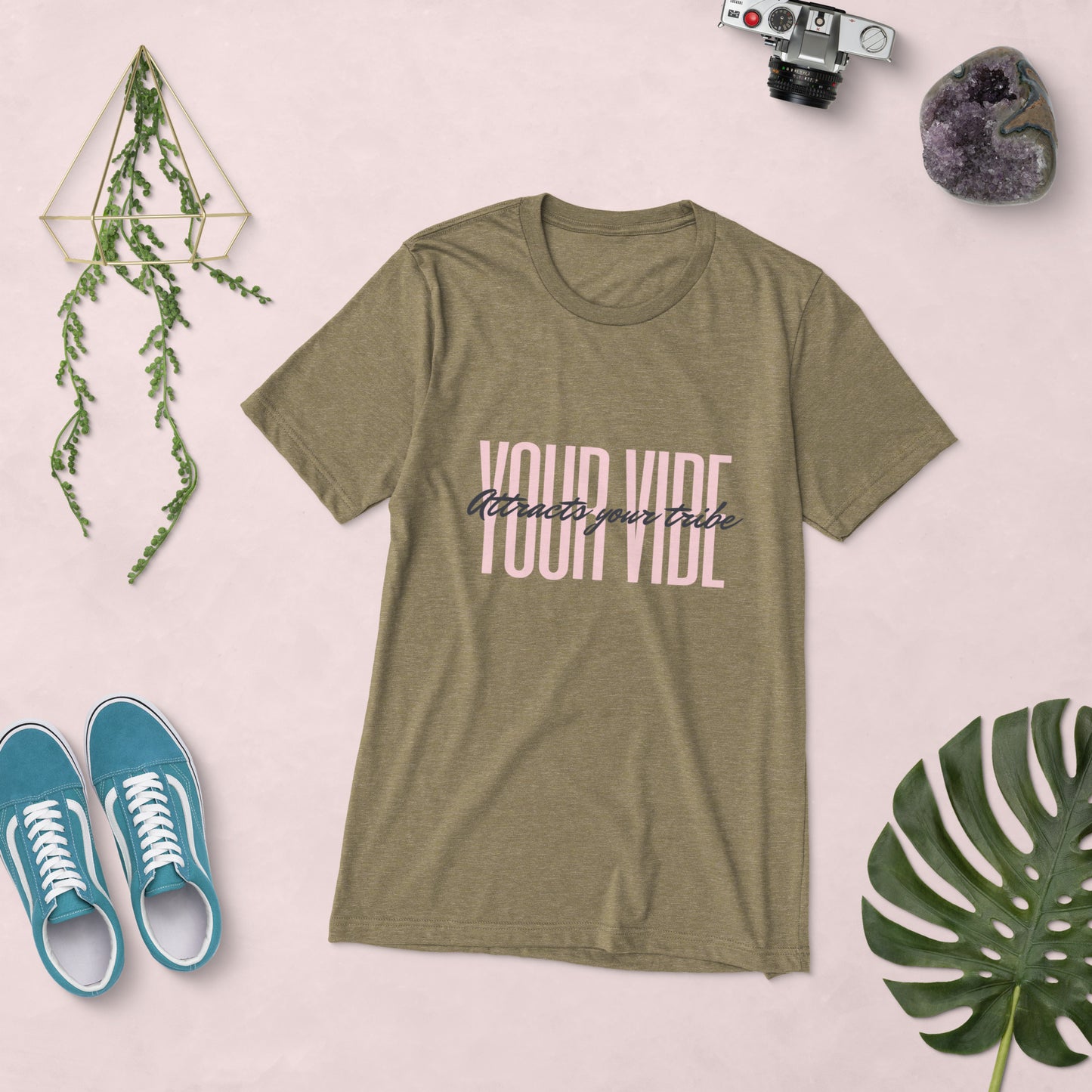 Your Vibe Attracts your tribe Short sleeve t-shirt