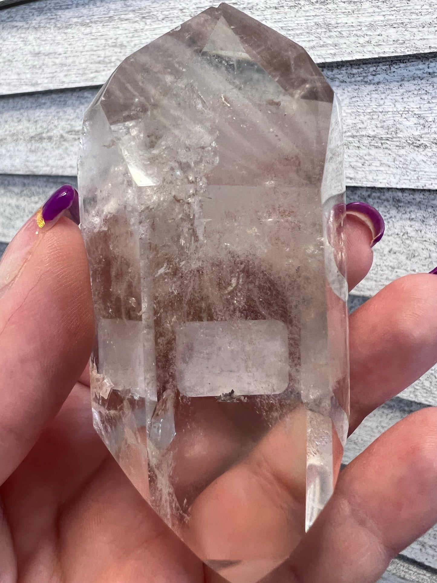 Double Terminated Clear Quartz point