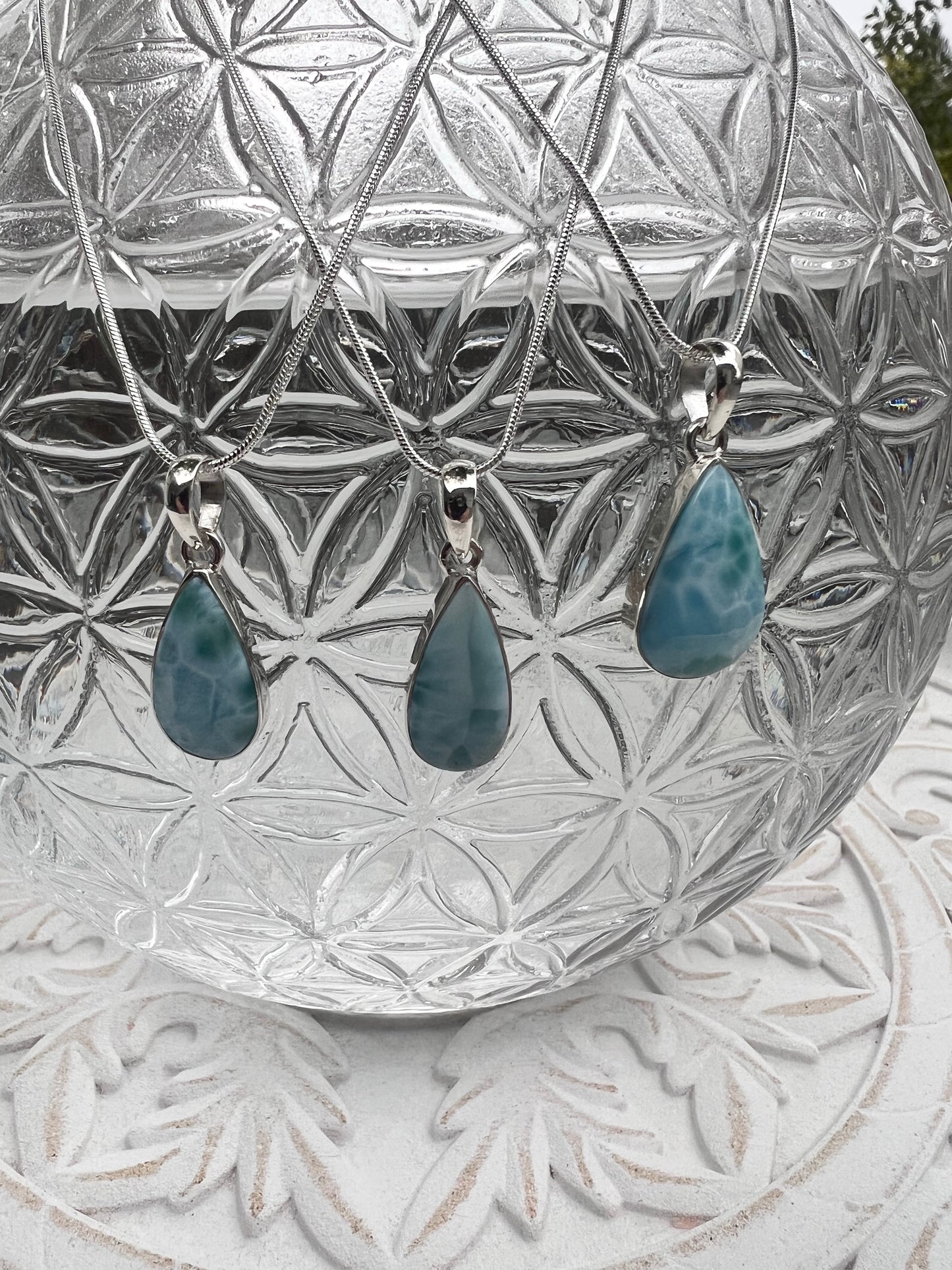 Larimar pendants