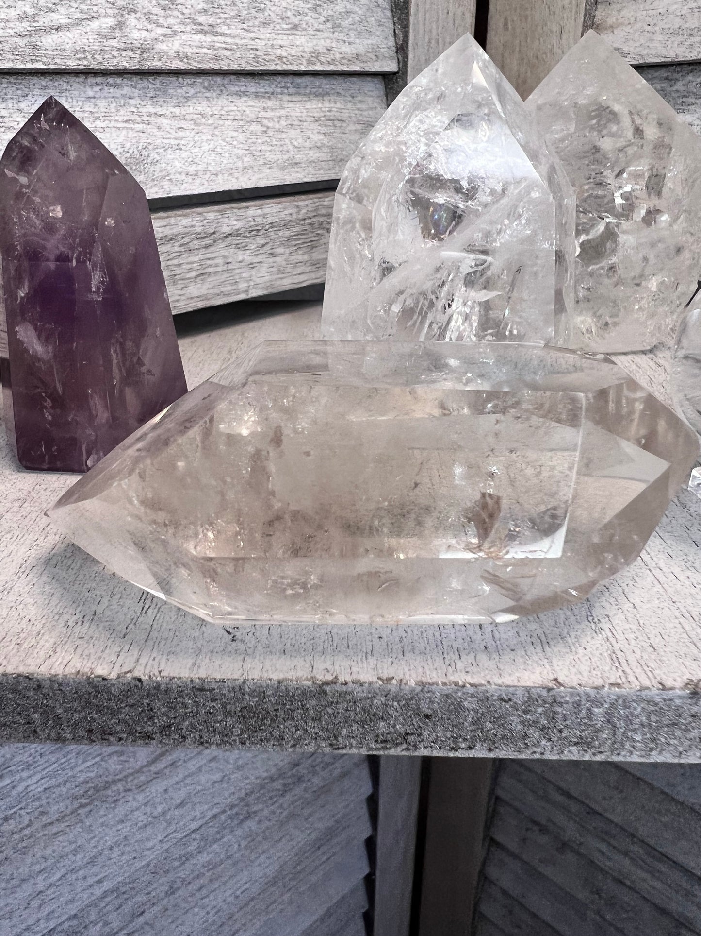 Double Terminated Clear Quartz point