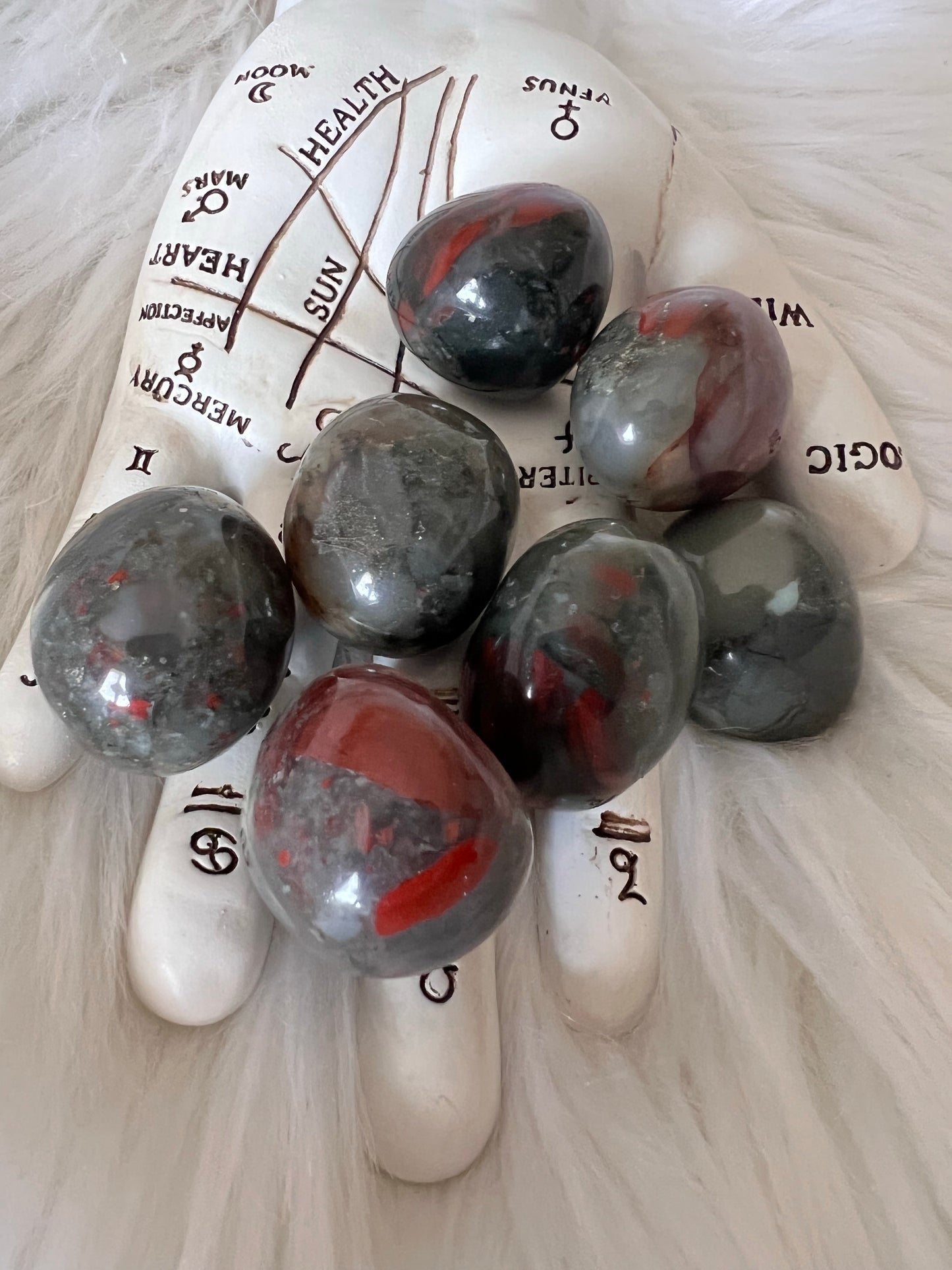 African Bloodstone Tumbled Gem
