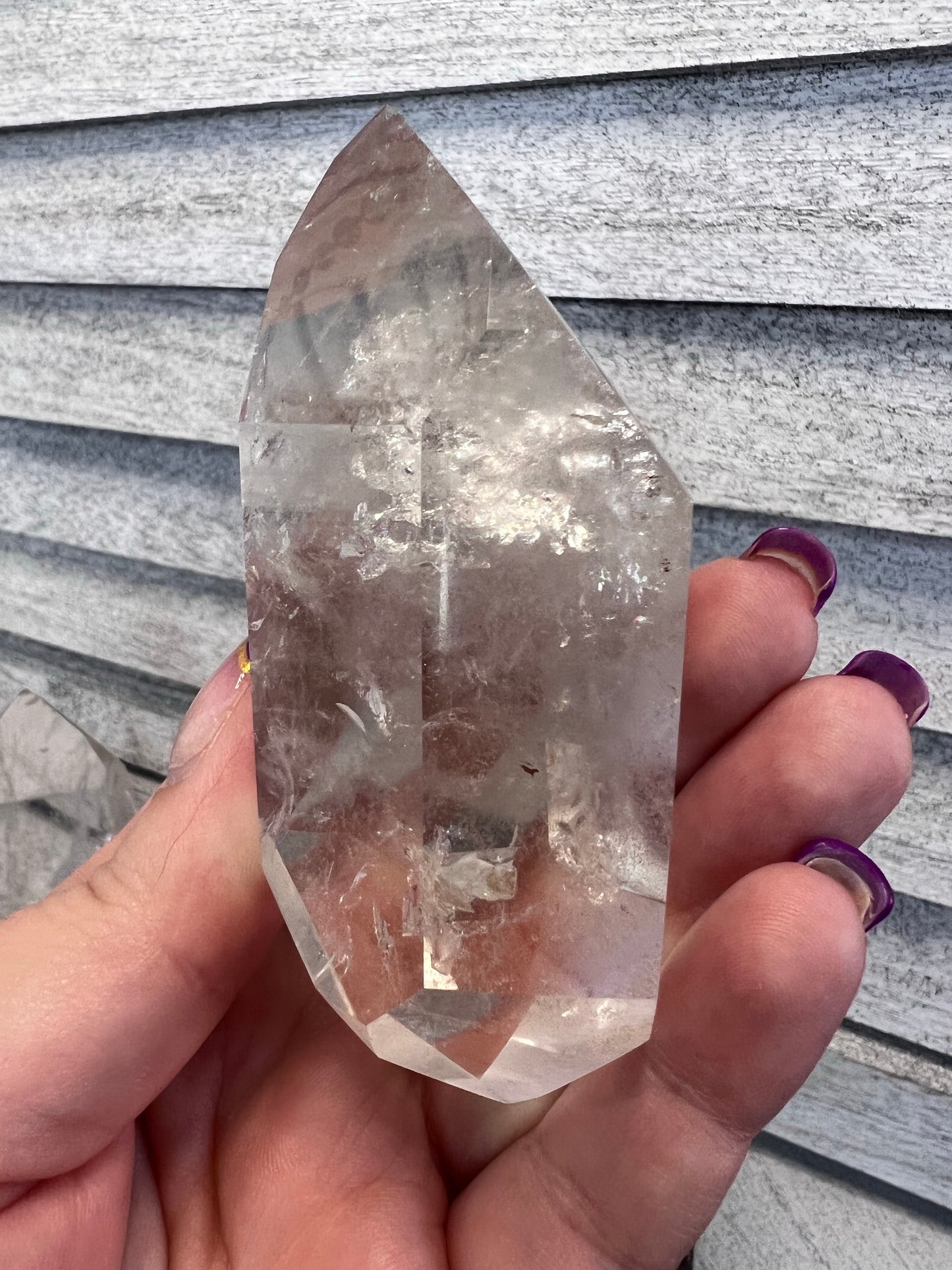 Double Terminated Clear Quartz point