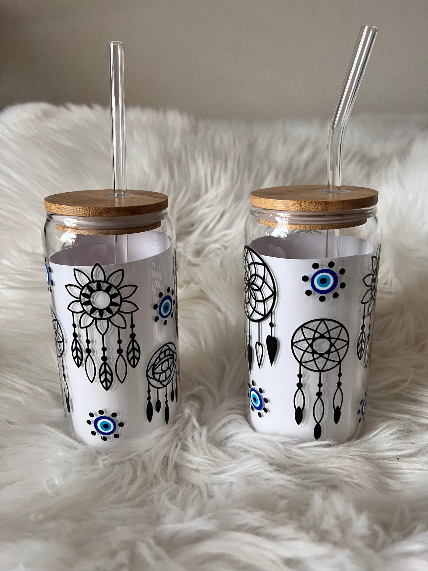 Evil eye dream catcher cup