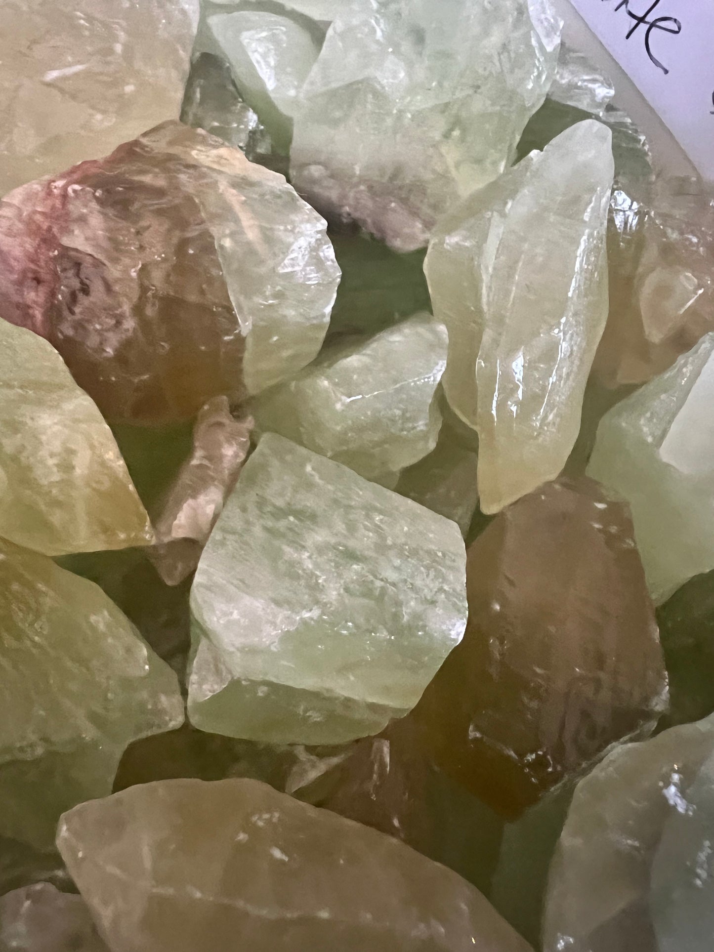 Green calcite